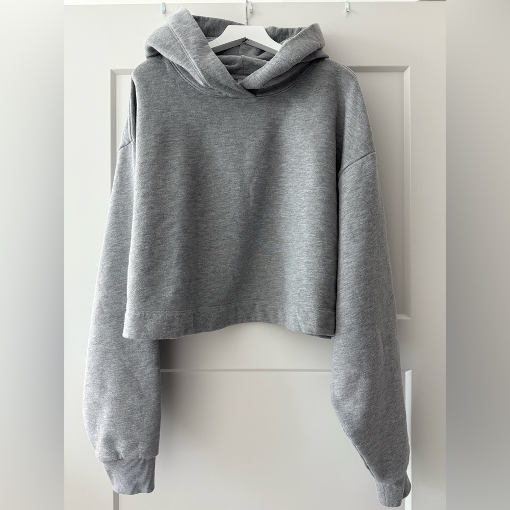 ALO Yoga BAE Cropped Gray Hoodie - Picture 2 of 8